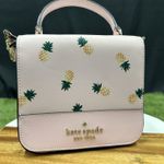 Kate Spade New ‎ Staci Square top handle pineapple crossbody bag pink multi Photo 1