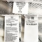 Gap Boho Fringed Poncho Cream & Gray Striped Wool Blend Oversized Size XS/S | OS Photo 13