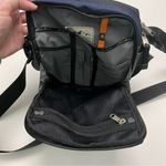 Eddie Bauer Crossbody Bag Zipper Pockets Built In Wallet Travel Blue Grey Unisex Photo 10