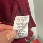 Maurice's Burgundy Lace Swiss Dot Peasant Blouse Photo 8