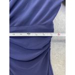 CHAPS Women's Dress Solid Navy Blue Short Sleeve Size Petite XL V Neck Sheath Photo 7