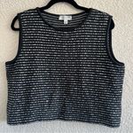 St.‎ John Sport Women’s Black Wool Blend Zipper Cardigan Sweater Set Size Large Gray Photo 4