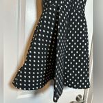 Alice + Olivia  Tanner Polkadot Mini Dress Black V-neck Women Size 0 Fit & Flare Photo 10