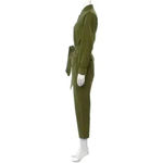 Apiece Apart Green Kiva Levante Jumpsuit Pant Flight Suit Belted Women’s 4 Vogue Photo 11