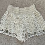 Topshop Cream Lace Shorts Photo 1