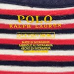 Ralph Lauren Polo Mini Shirt Dress Red Navy Stripe Tie Neck Preppy Size Small Photo 3