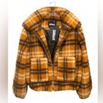 APPARIS Women's Francis Faux Shearling Jacket Orange Size M Photo 5