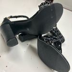 Heels Size 6 Black stylish size 36–detailed fashion no damages Photo 4
