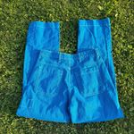 Nasty Gal Contrast Stitch Denim Cargo Jeans Photo 3