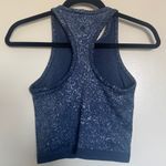 Lululemon  Ebb to Street Cropped Tank Top Distorted Noise Mineral Blue Size 4 Photo 3