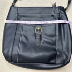 st. john's bay : Black Leather Cross Body Purse Photo 8