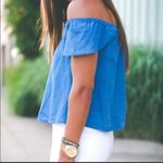 J.Crew ✨  Chambray Off Shoulder Top ✨ Photo 2