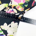 Yumi Kim Tunic Women Size Small Elana Tropical Short Sleeve Floral Shift Black Photo 4