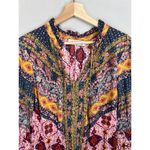 Boutique The Rustic Rack Bohemian Floral Print V Neck Flared Sleeve Blouse Sz M Photo 9