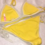 Victoria's Secret Medium - Rare  yellow crochet bikini bottoms Photo 5