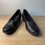 Easy Street Comfort Wave Black Leather Pumps Heels Women's Size 7WW Wide Photo 4