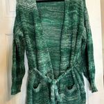 Skinnygirl Green Cardigan Sweater with Tie Waist Size 1X Photo 0