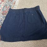 Athleta  skirt navy blue linen size 12 Photo 2