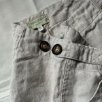 Sigrid Olsen  Light Gray Linen Capris Photo 10