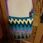 Vtg 90s Handmade Woven Purse Photo 3