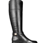 Charter Club  Womens Johannes Leather Tall Knee-High Boots in Black, Size 5.5 NEW Photo 4