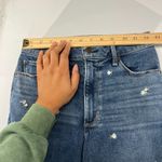 Abercrombie & Fitch  Simone High Rise Ankle Jeans Women 25 Blue Embroidery Floral Photo 8