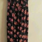 Band of Gypsies jumpsuit corset top pockets rose print Medium Photo 0