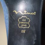 Nina Women's Blue Satin Block Heels Size 8M Formal Y2K 90s Photo 7