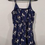 Francesca's Francesca’s Giselle Navy Floral Romper Photo 6