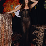 Miss Circle Velvet Detail Mesh Maxi Dress Black Size XS Photo 1