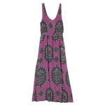 Anthropologie Maeve Annas Sleeveless Silk Smocked Maxi Blouson Dress Women Small Photo 3