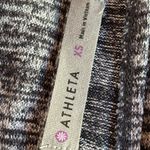 Athleta Pose long sleeve layered open back T style, V strap detail in gray Xs Photo 3