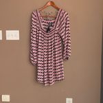 Anthropologie Maeve by  Adrienne Tunic Dress in Pink Black Size Extra Small‎ Photo 3