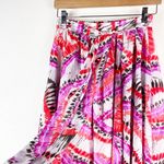 HER Destiny Women's Pink Red Tie Dye Maxi Skirt Belted Size PS Vacation Beach Photo 2