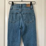 Paige  Femme‎ Jeans High Rise Bootcut Raw Hem Medium Wash Size 25 Photo 4