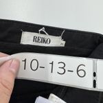 Anthropologie Reiko Pants Women 25 Black Sandy 2 Basic Stretch Slim Straight Leg Photo 2