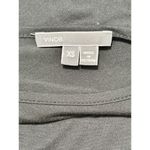 Vince Scoop Neck Long Sleeve Tee Shirt Top Blouse Leather Detail Black Size XS Photo 1