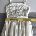 Vintage 70s Ivory Cream Montgomery Ward Wedding Prom Dress Lace Cardigan Sz 5/6 Photo 10