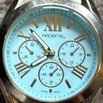 Arden B Arden‎ B women’s vintage teal/gold stainless steel bracelet watch one size Photo 2