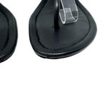 Tory Burch Black Patent Leather Miller Block Heels Sandals Size 7.5 Photo 3