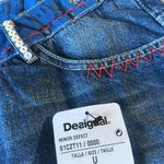 Desigual NWT ‎ Criss Cross Denim Skirt with Embellishments Size 38 Photo 3