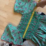 Tuckernuck PINK CITY PRINTS  Tropical Punch Lolita Stripes Green Dress Size Small Photo 9