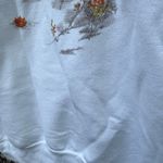 Vintage 90s Top Stitch by Morning Sun Fall Woods Riverside Cabincore Sweatshirt White Size L Photo 4