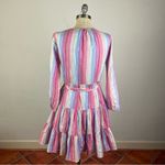 J.Crew Belted button-up dress in pastel stripe Photo 4