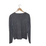 Mendocino Sweater Women's Large Gray 100% Cashmere Long Sleeve Pullover Photo 2