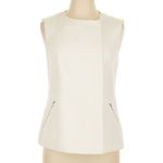 BCBGMAXAZRIA  White Vest Top Large Photo 2