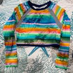 Venus Long Sleeve Sun Crop Top, Sz L Photo 0
