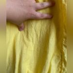 J.Crew  Long Sleeved‎ Linen Tiered Maxi Dress Sz L/XL Yellow Photo 6