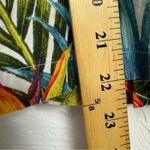 Tori Richard  Uniforms Teal Blue Palm Leaf Print Hawaiian Button Down Shirt S Photo 8