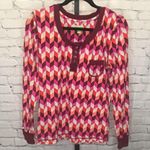 Vera Bradley Geometric Long Sleeve Lounge Top Photo 1